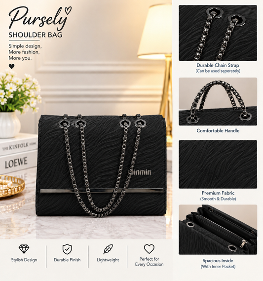 Women’s Elegant Shoulder Bag – Stylish Chain Strap Handbag