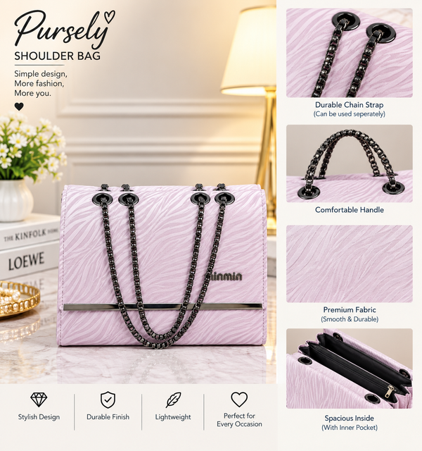Women’s Elegant Shoulder Bag – Stylish Chain Strap Handbag